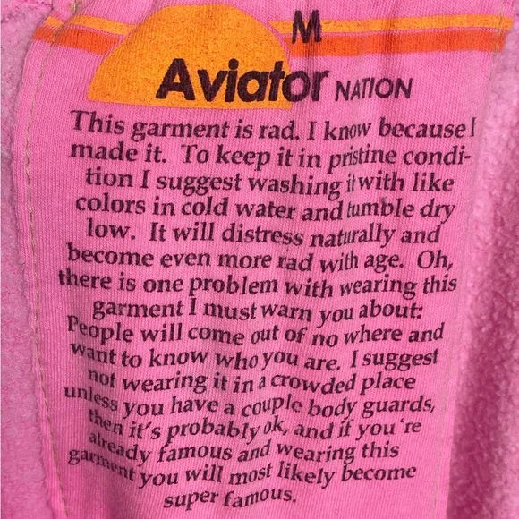 Aviator Nation Bolt 4 Joggers Hot Pink